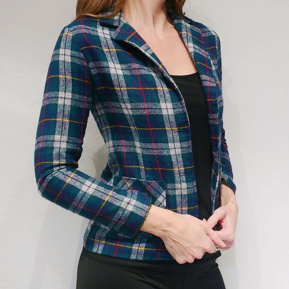 3/$15 ✨HOST PICK Fabulous Vintage Plaid Blazer